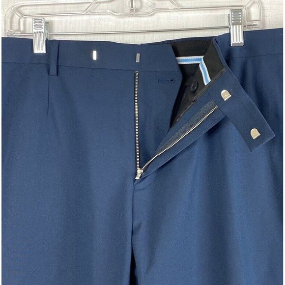 Sene Slacks Dress Pants Men's 40x28 (42x29) Custom Made Flextech Stretch Navy - Picture 5 of 14